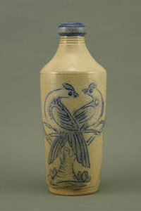 Diebboll / Pines End Pottery - Salt-glazed Stoneware Bottle