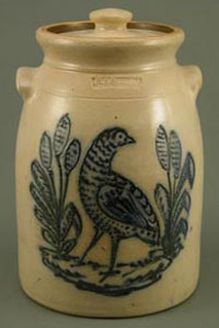 Diebboll / Pines End Pottery - Salt-glazed Stoneware Covered Jar