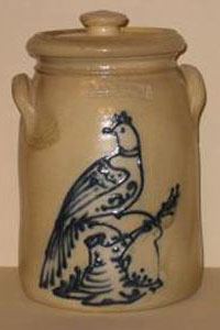 Diebboll / Pines End Pottery - Salt-glazed Stoneware Covered Jar